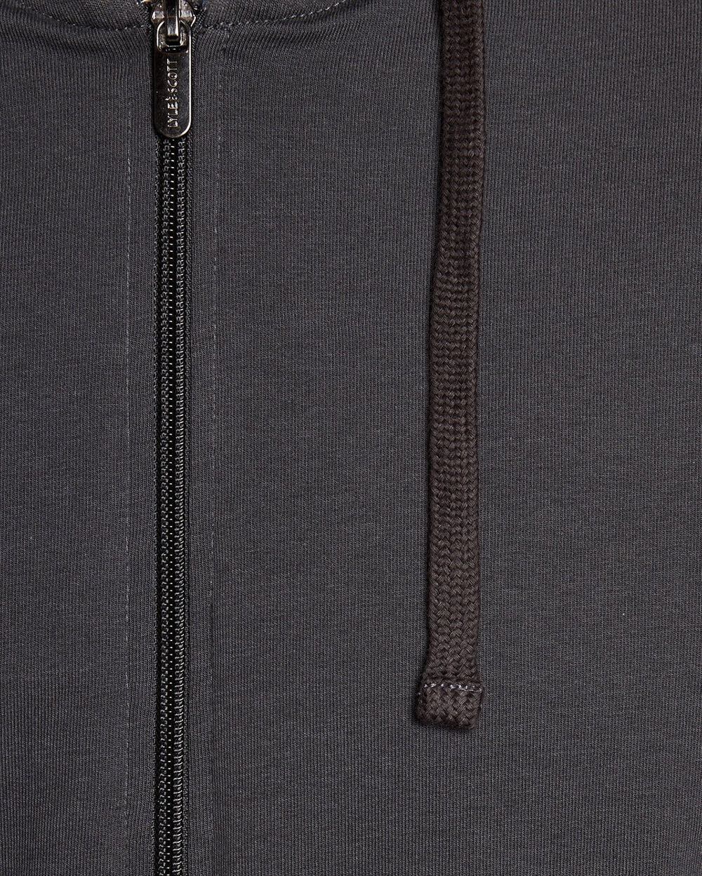 Lyle & Scott Mens Lightweight Lounge Zip Hoodie | Gunmetal