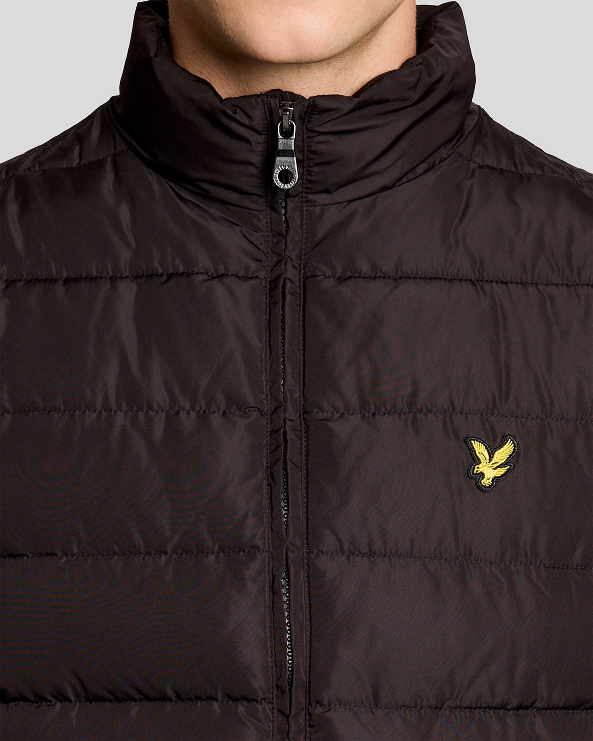 Lyle & Scott Mens Quilted Gilet | Jet Black