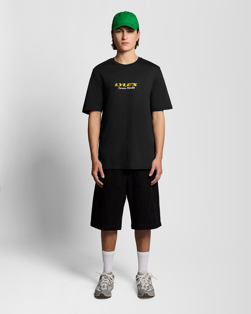 Lyle & Scott Mens Receipt Back Print Graphic T-Shirt | Black