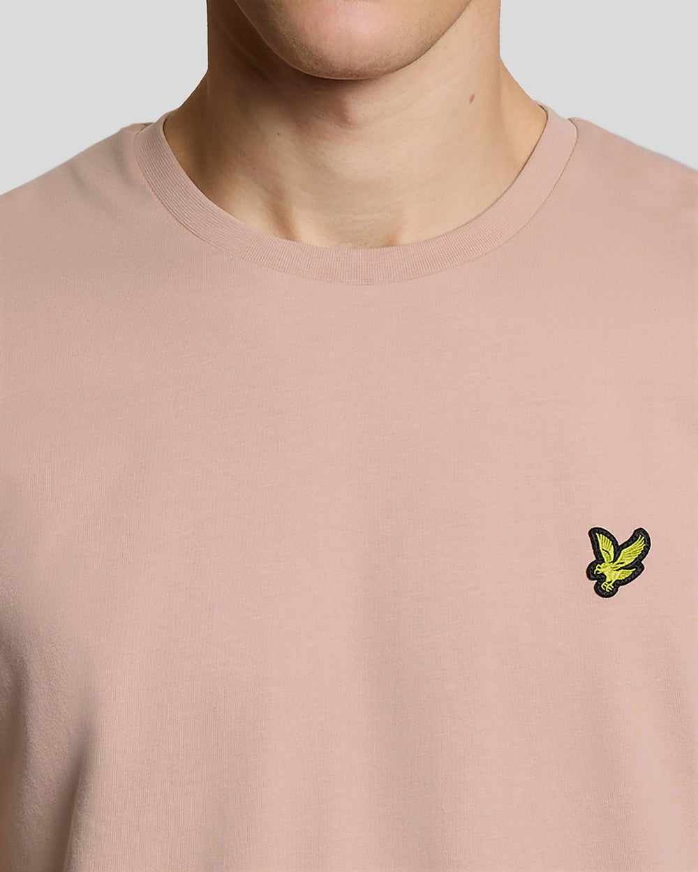 Lyle & Scott Mens Cotton Crew Neck T-Shirt | Pink Grapefruit