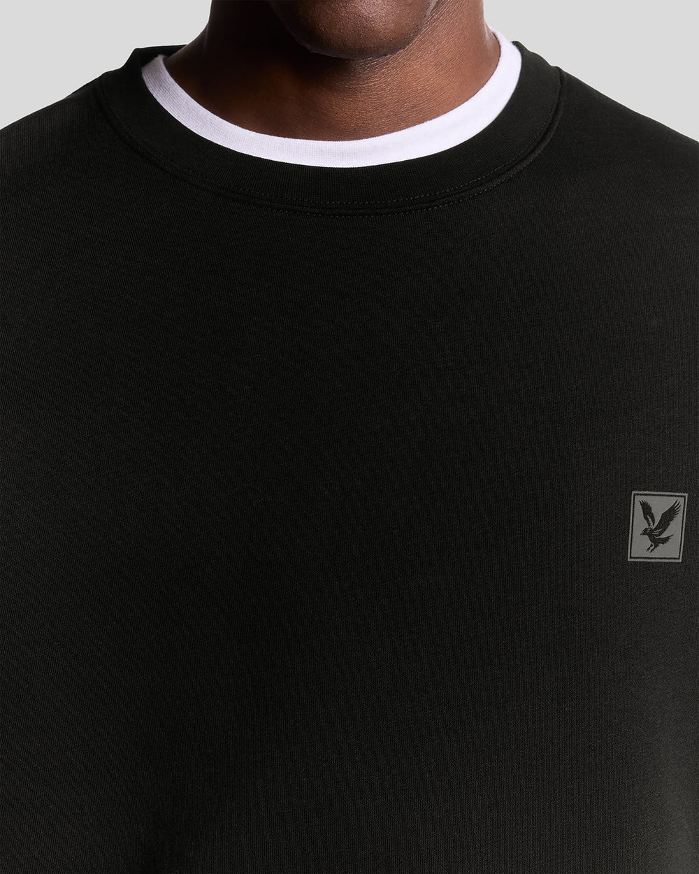 Lyle & Scott Mens Lounge Crew Neck Sweatshirt | Jet Black