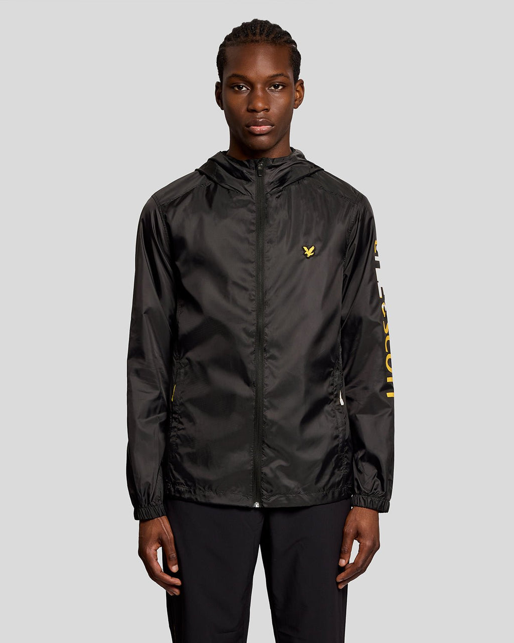 Lyle & Scott Mens Sports Lightweight Training Jacket | Jet Black