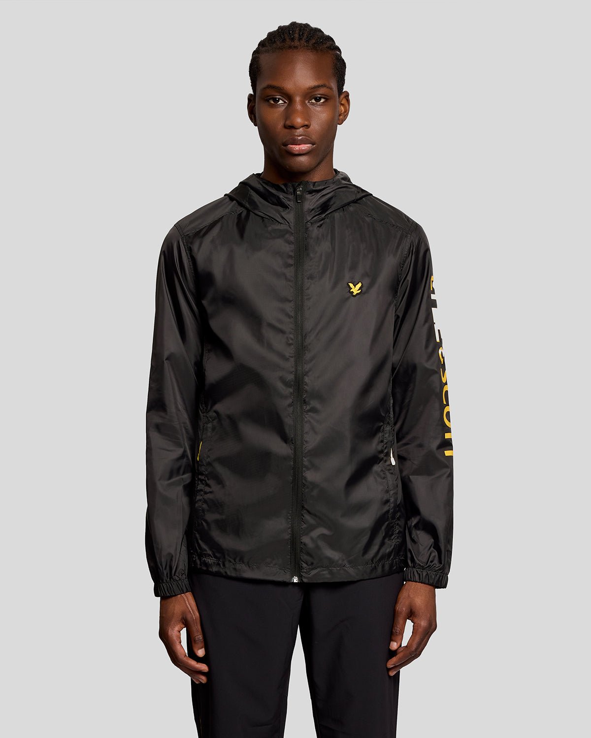 Lyle & Scott Mens Sports Lightweight Training Jacket | Jet Black