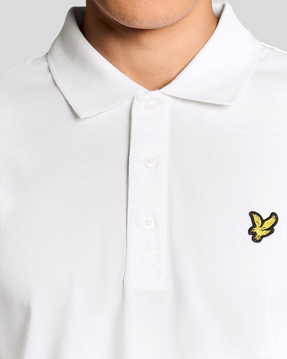 Lyle & Scott Mens Cotton Jersey Polo Shirt | White
