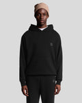 Lyle & Scott Mens Lounge Pullover Hoodie | Jet Black