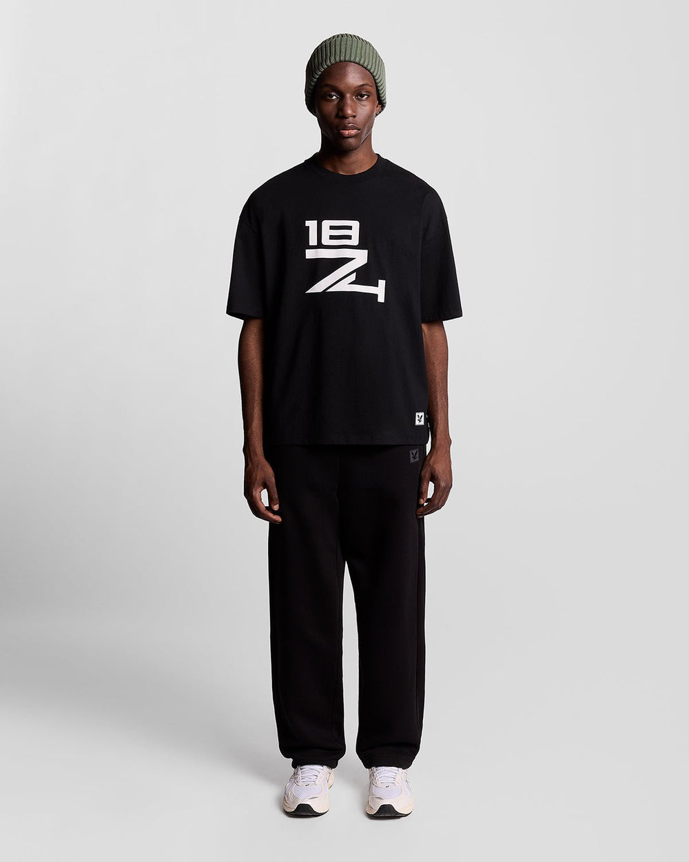 Lyle & Scott Mens Lounge Straight Leg Jogger | Jet Black