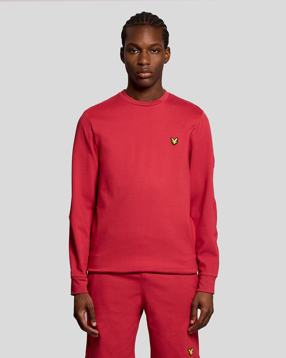 Lyle & Scott Mens Sports Lightweight Sweatshirt | Garnet