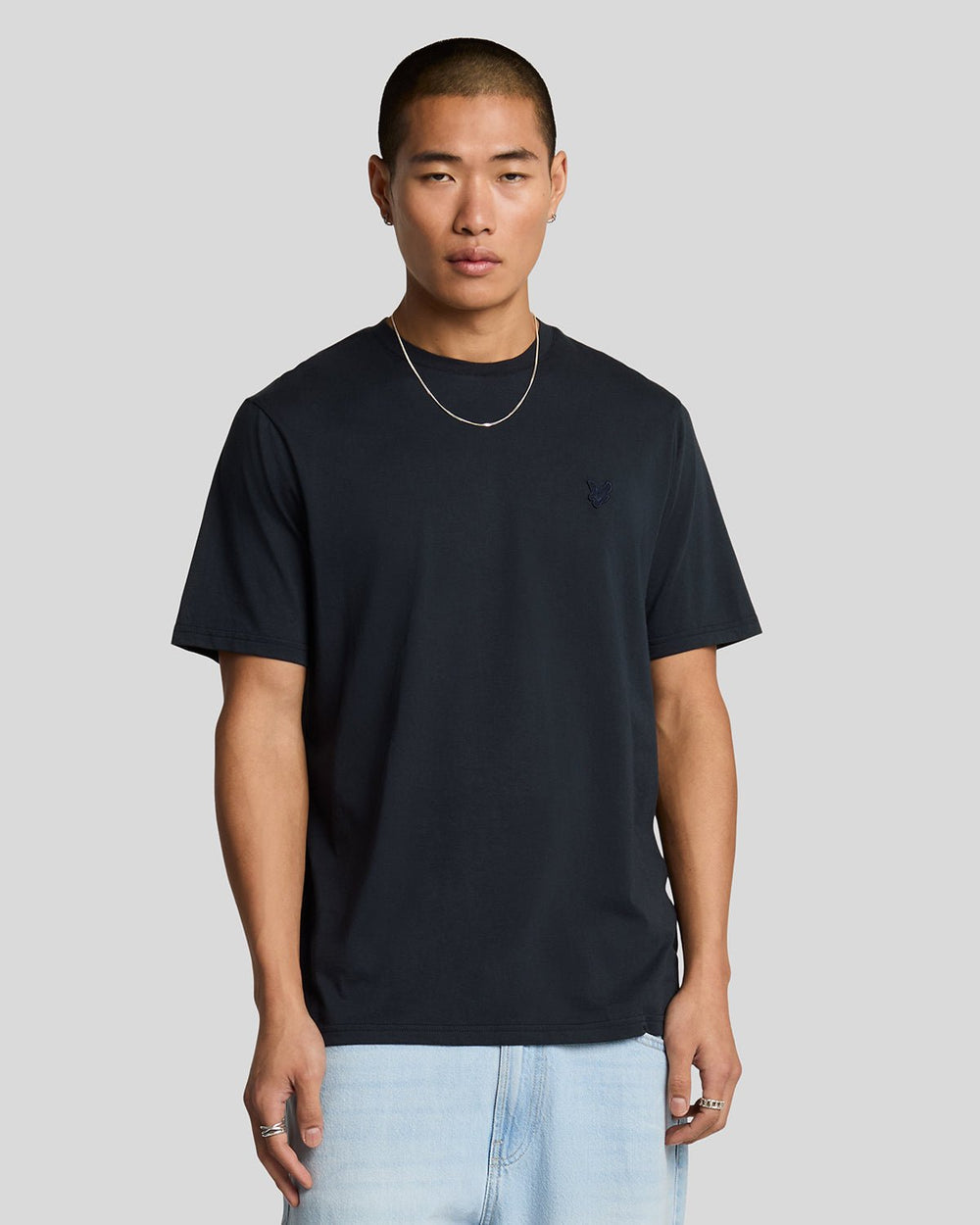 Lyle & Scott Mens Superfine Cotton T-Shirt | Dark Navy