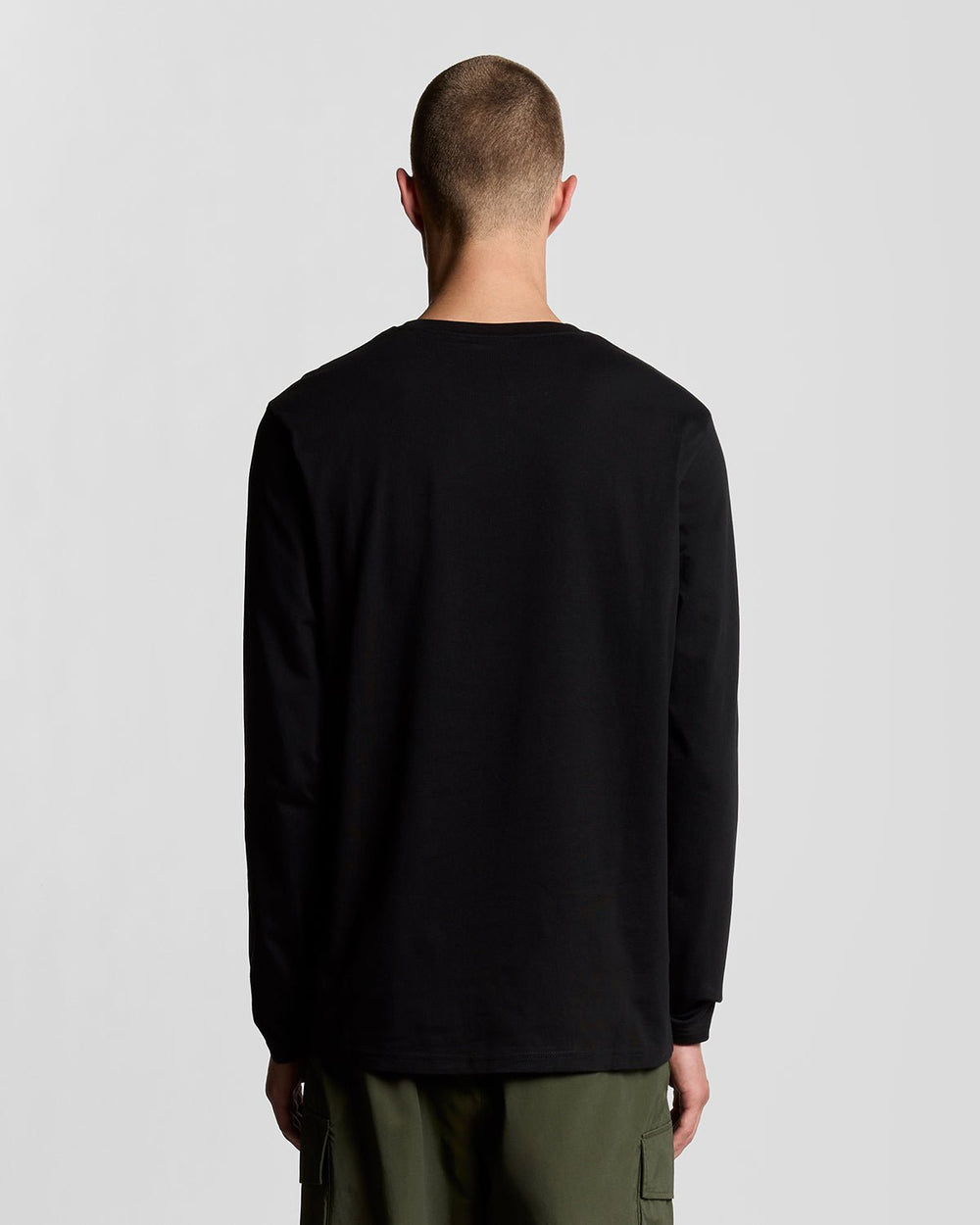 Lyle & Scott Mens Long Sleeve Cotton T-Shirt | Jet Black