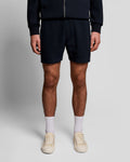 Lyle & Scott Mens Cotton Blend Track Sweat Shorts | Dark Navy