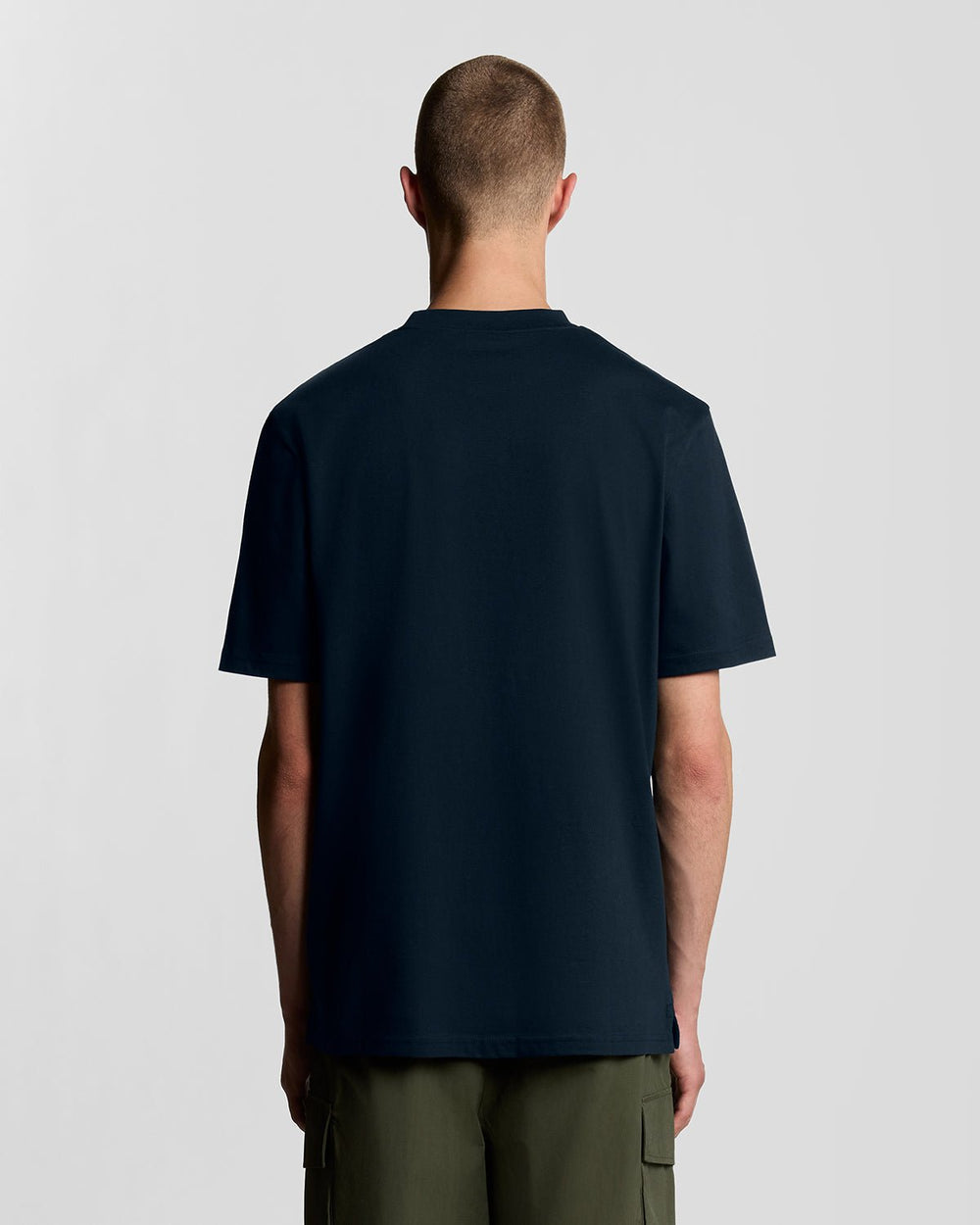 Lyle & Scott Mens Oversized Cotton Crew Neck T-Shirt | Dark Navy