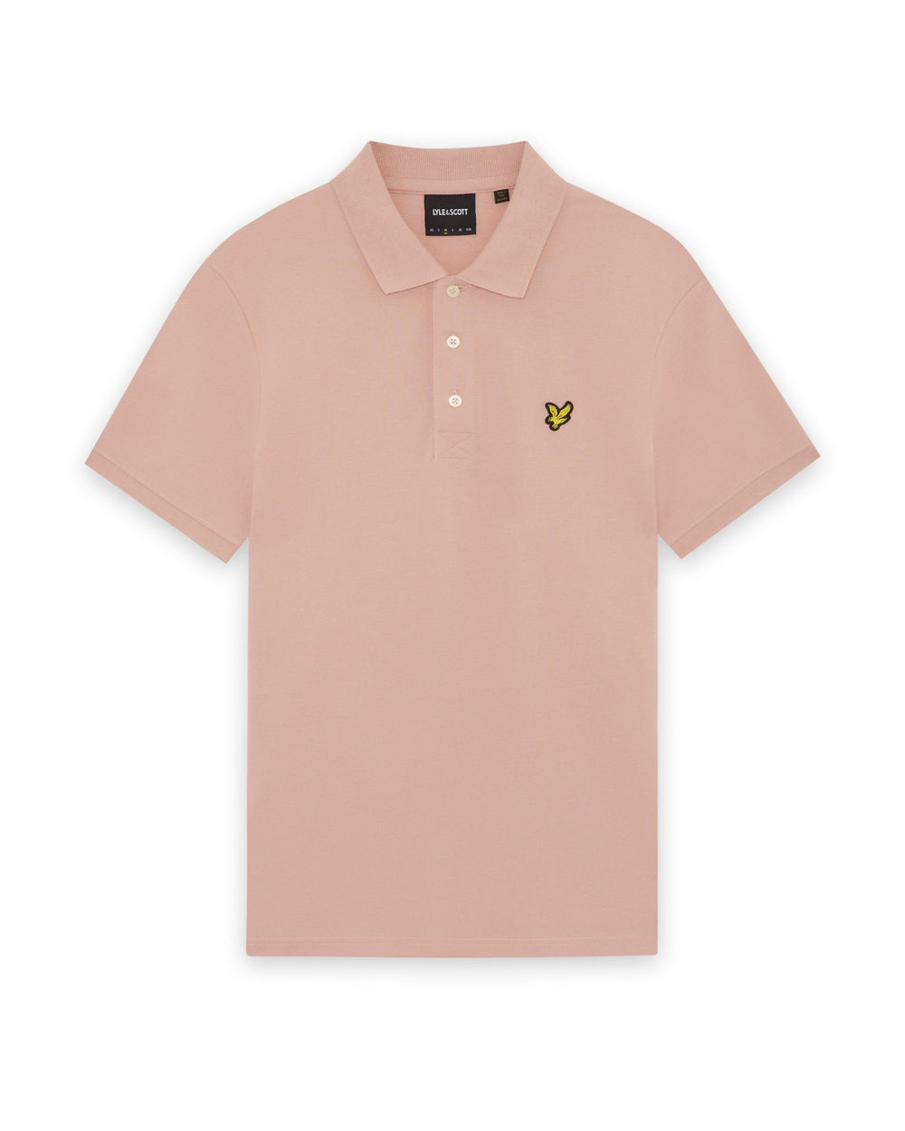 Lyle & Scott Mens Cotton Polo Shirt | Pink Grapefruit