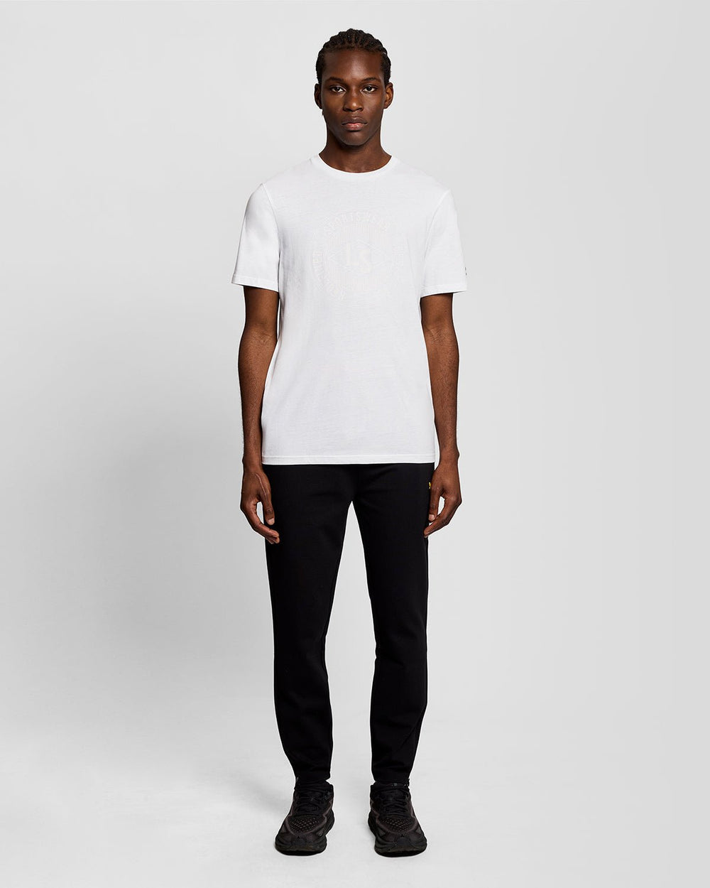 Lyle & Scott Mens Sports Redefined Graphic Logo T-Shirt | White