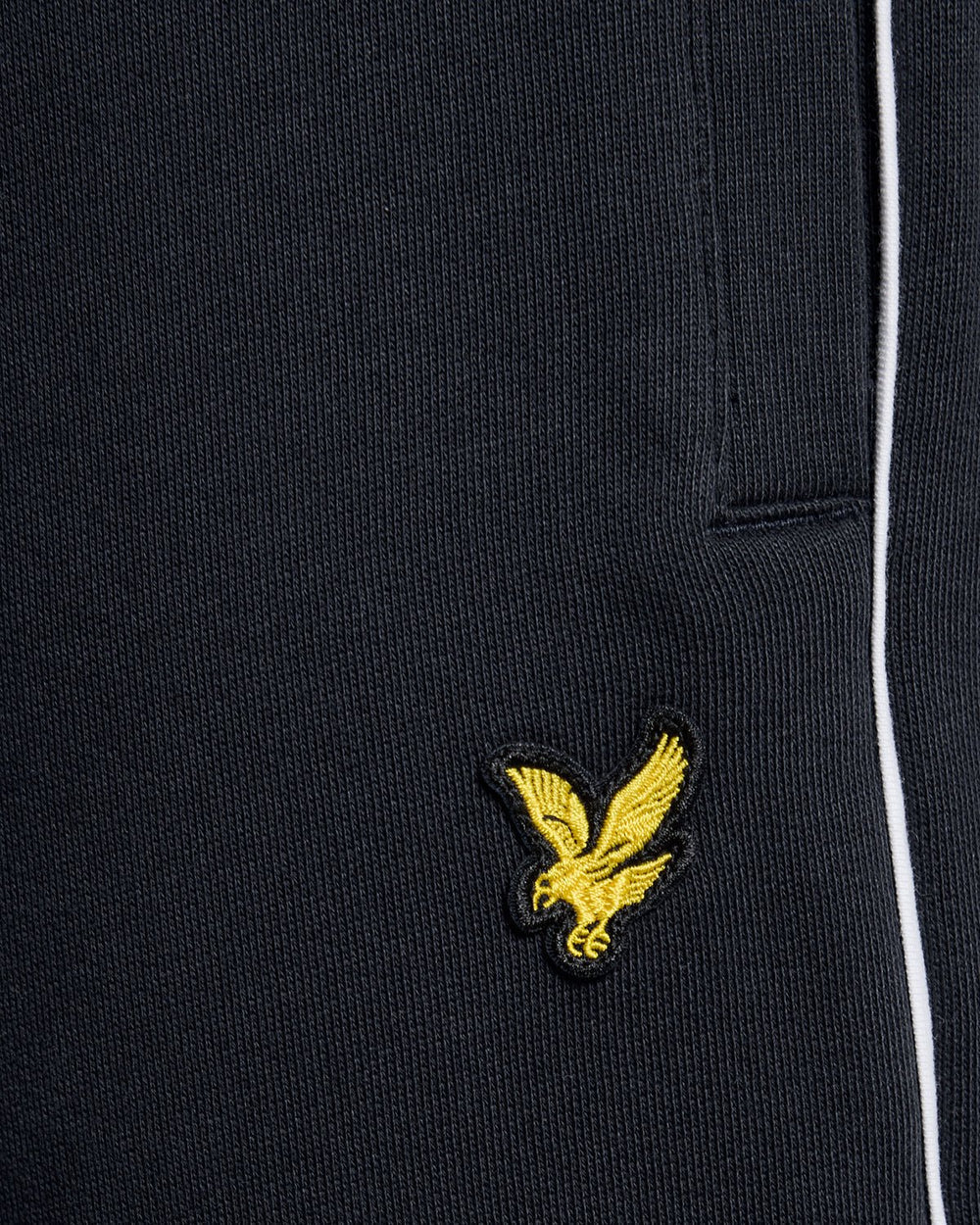 Lyle & Scott Mens Straight Leg Piped Track Pants | Dark Navy