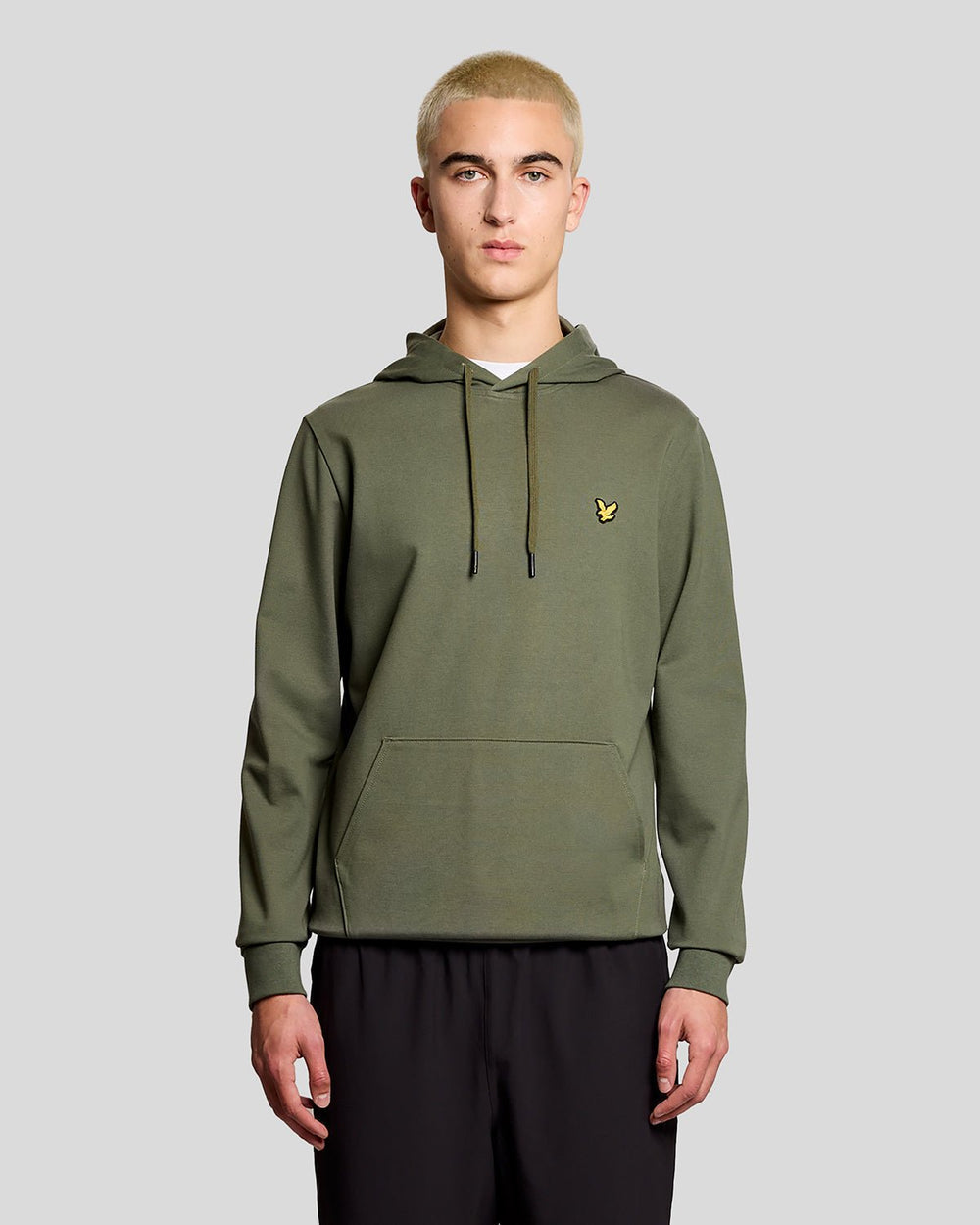 Lyle & Scott Mens Sports Lightweight Hoodie | Cactus Green