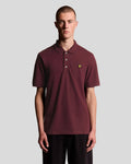 Lyle & Scott Mens Cotton Polo Shirt | Burgundy