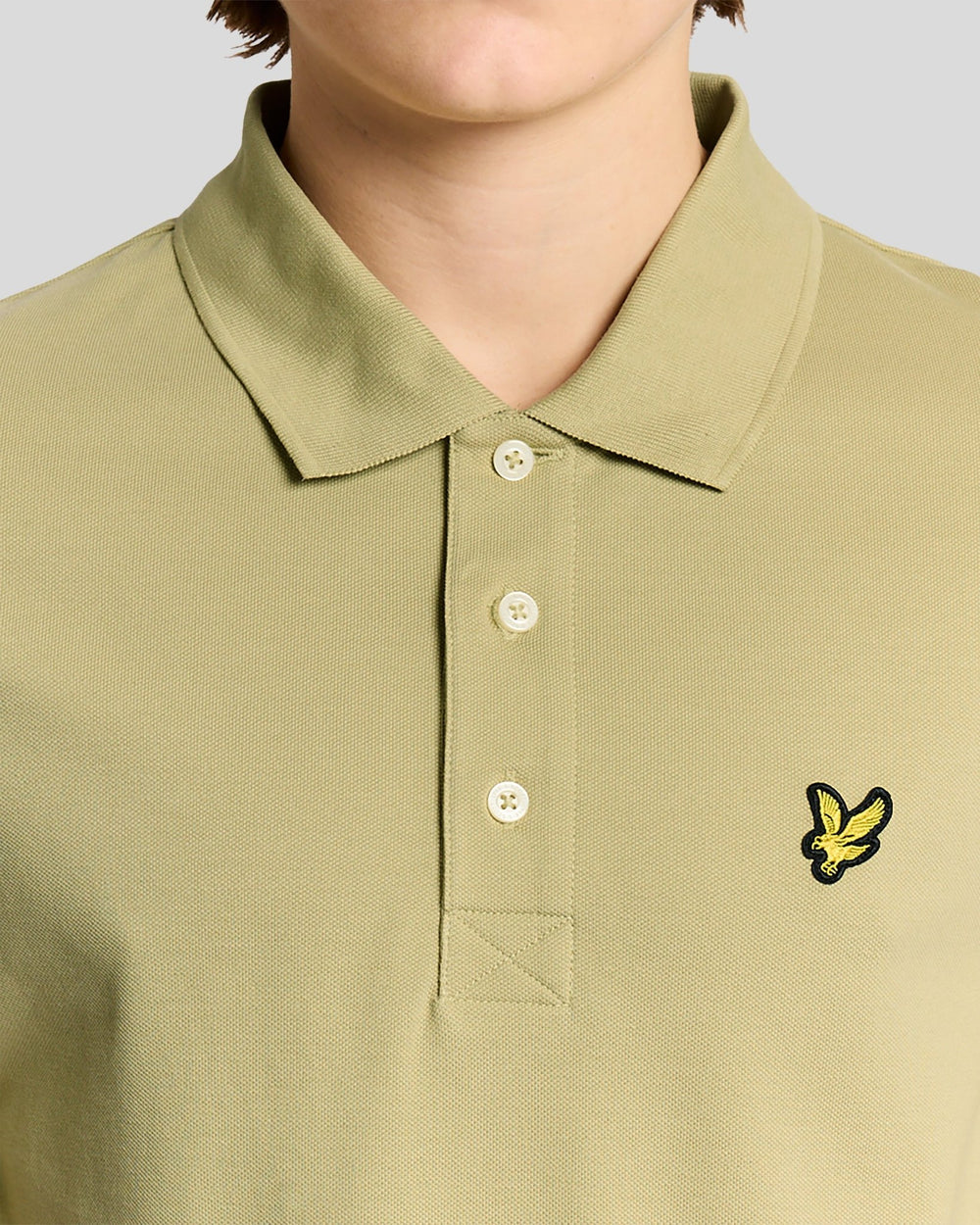 Lyle & Scott Mens Cotton Polo Shirt | Herb Green
