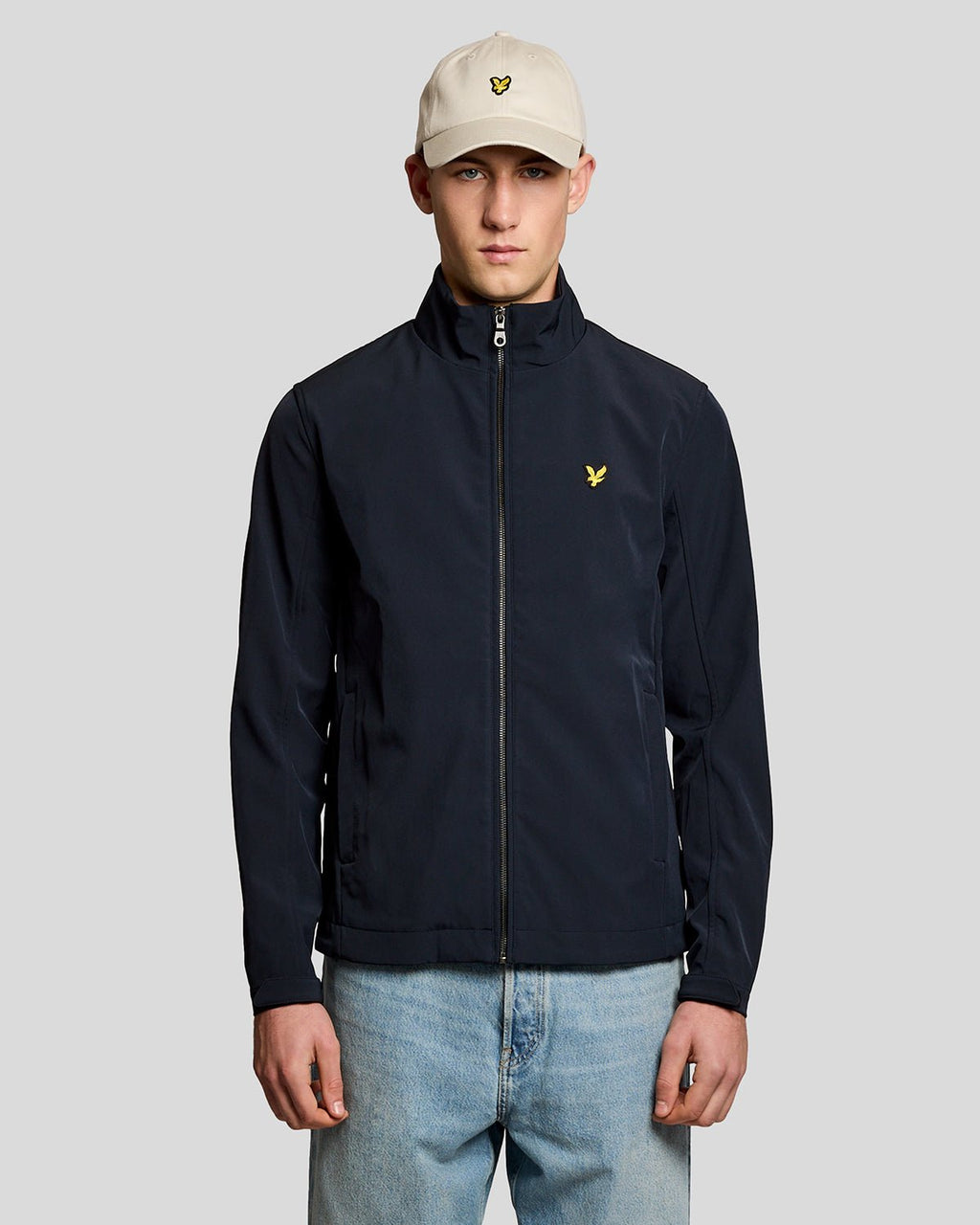 Lyle & Scott Mens Mesh-Back Softshell Jacket | Dark Navy