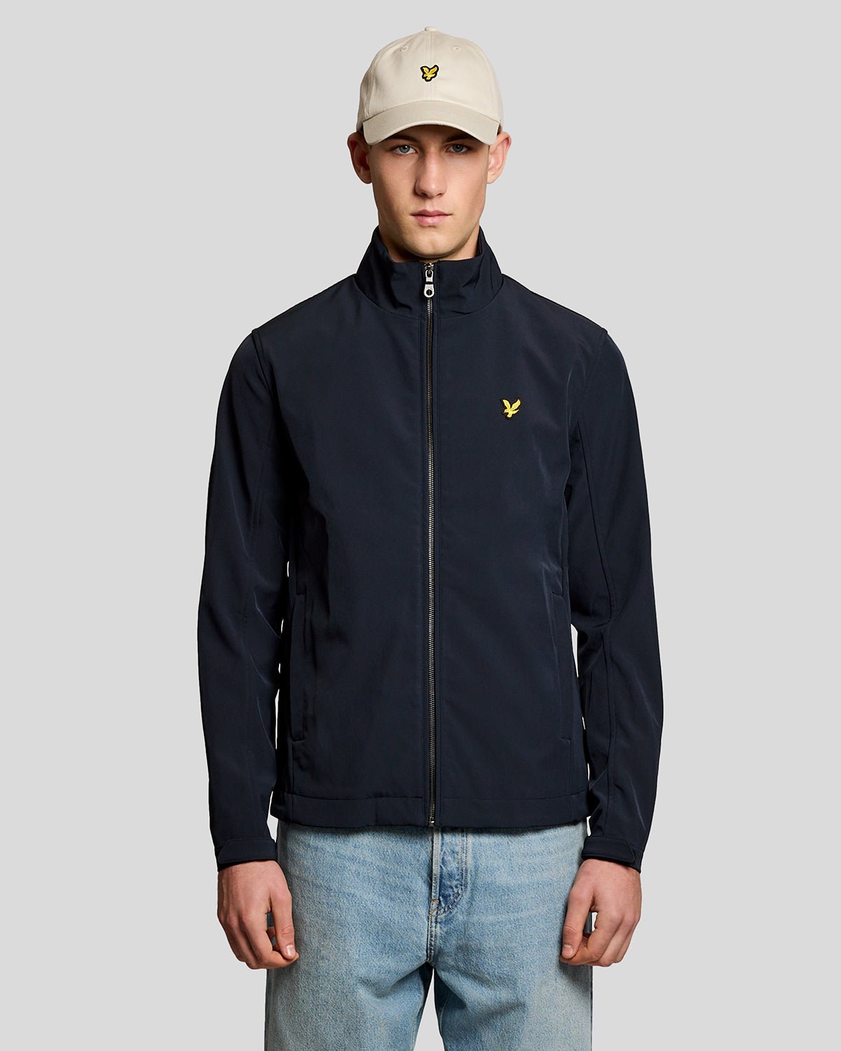Lyle & Scott Mens Mesh-Back Softshell Jacket | Dark Navy