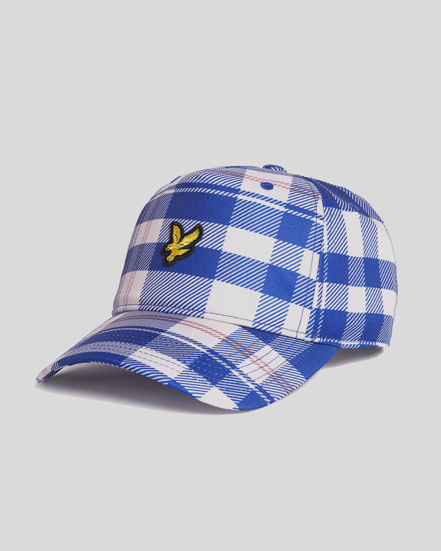 Lyle & Scott Tartan Cap | Now Blue