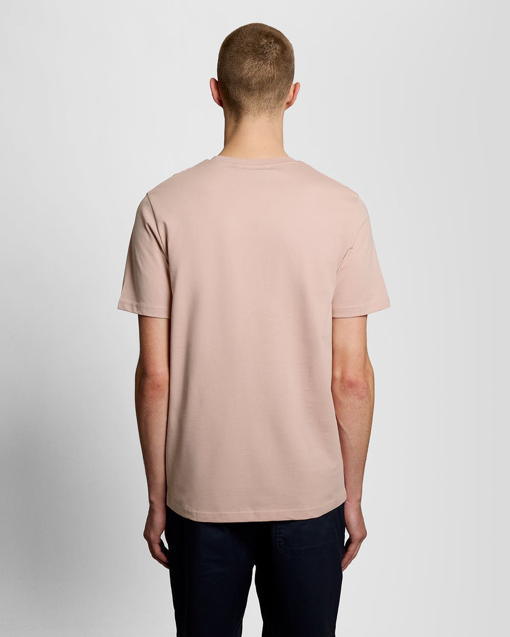 Lyle & Scott Mens Cotton Crew Neck T-Shirt | Pink Grapefruit