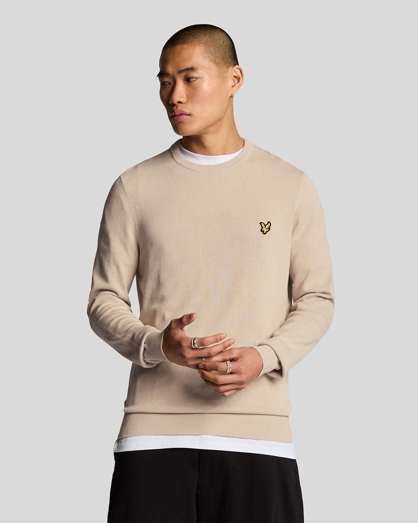 Lyle & Scott Mens Cotton Crew Neck Jumper | Cove