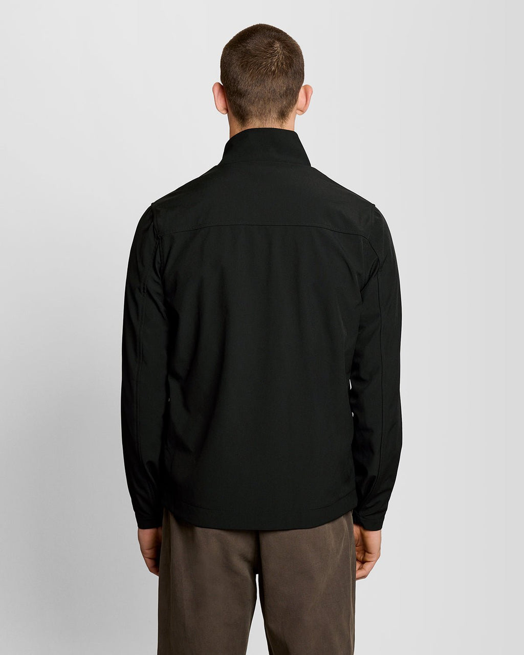 Lyle & Scott Mens Mesh-Back Softshell Jacket | Jet Black