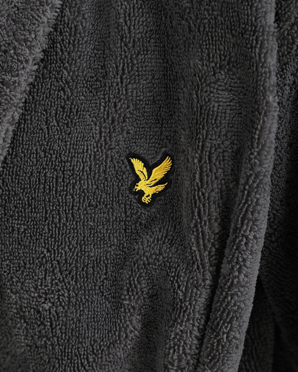 Lyle & Scott Mens Towelling Dressing Gown | Granite Grey