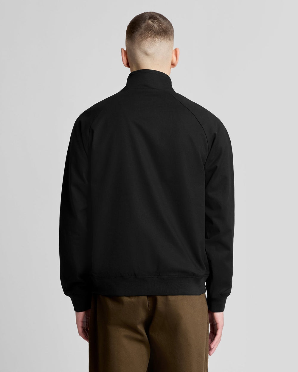 Lyle & Scott Mens Cotton Harrington Jacket | Jet Black