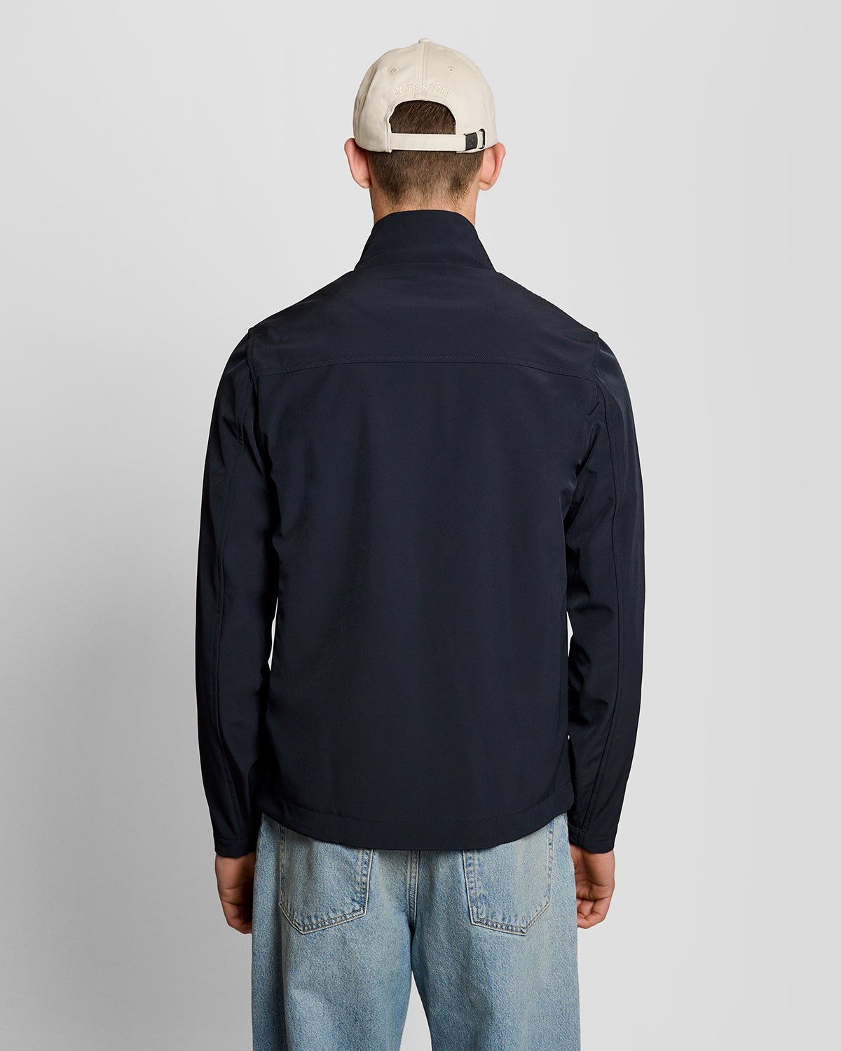 Lyle & Scott Mens Mesh-Back Softshell Jacket | Dark Navy