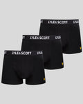 Lyle & Scott Mens Barclay Trunks | 3 Pack | Black