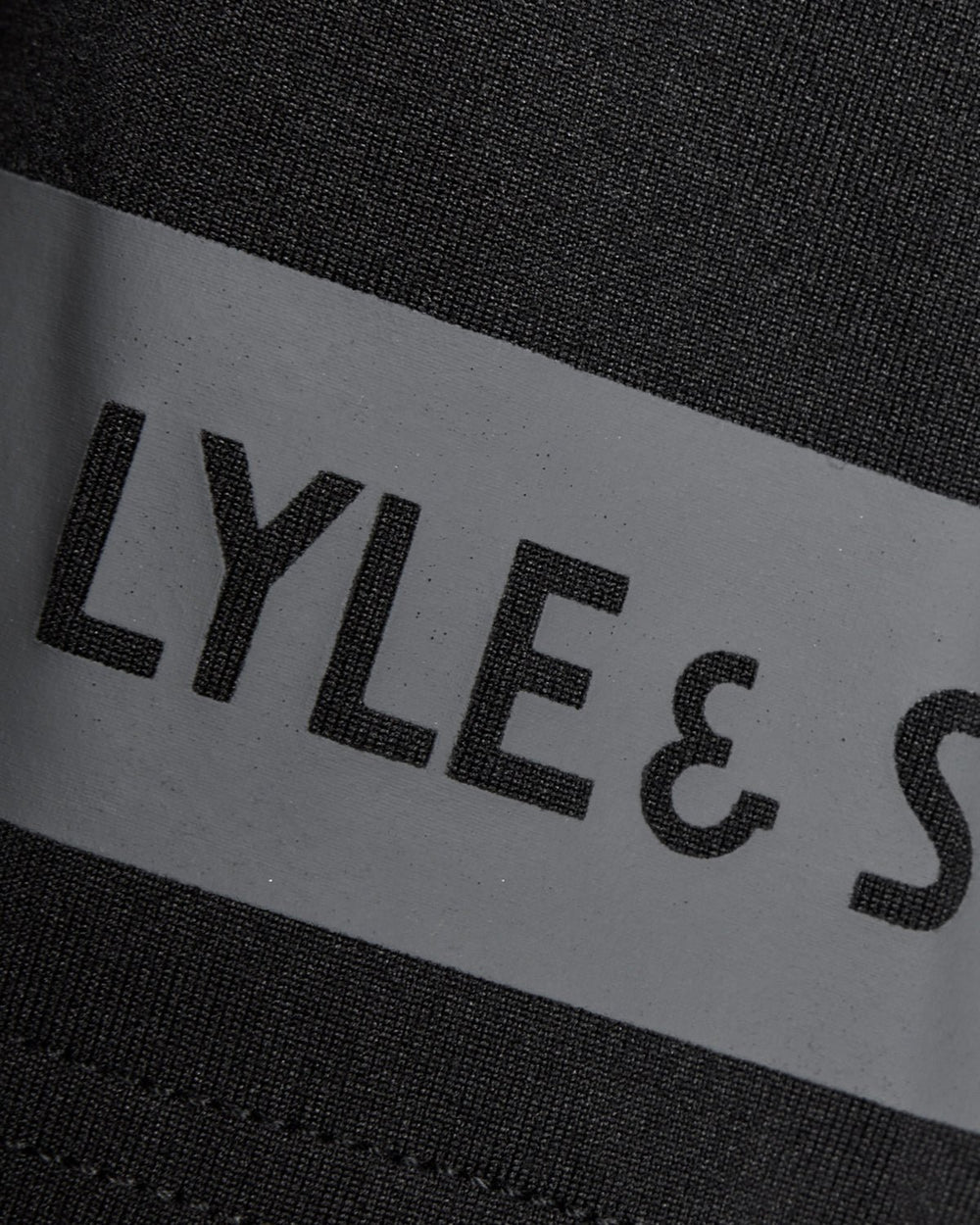 Lyle & Scott Mens Sports Sleeve Detail T-Shirt | Jet Black
