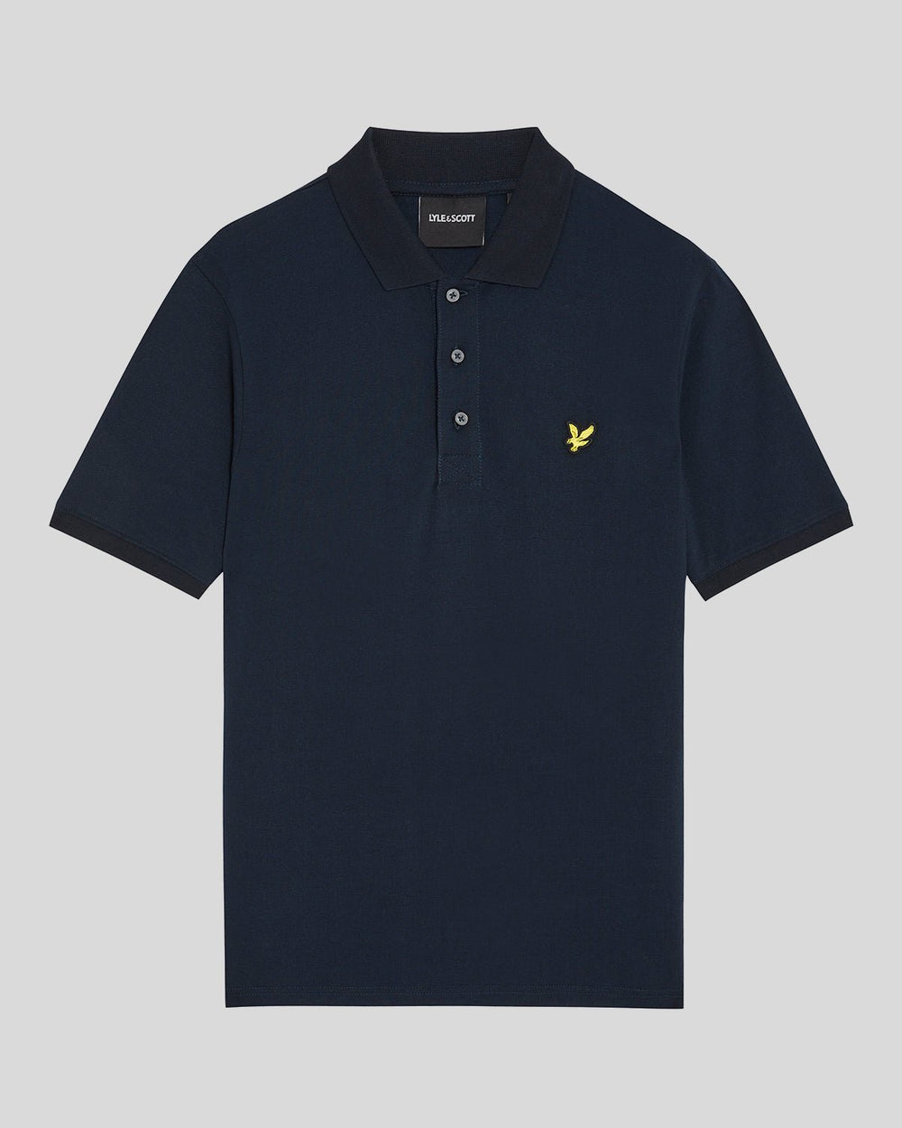 Lyle & Scott Mens Cotton Polo Shirt | Dark Navy