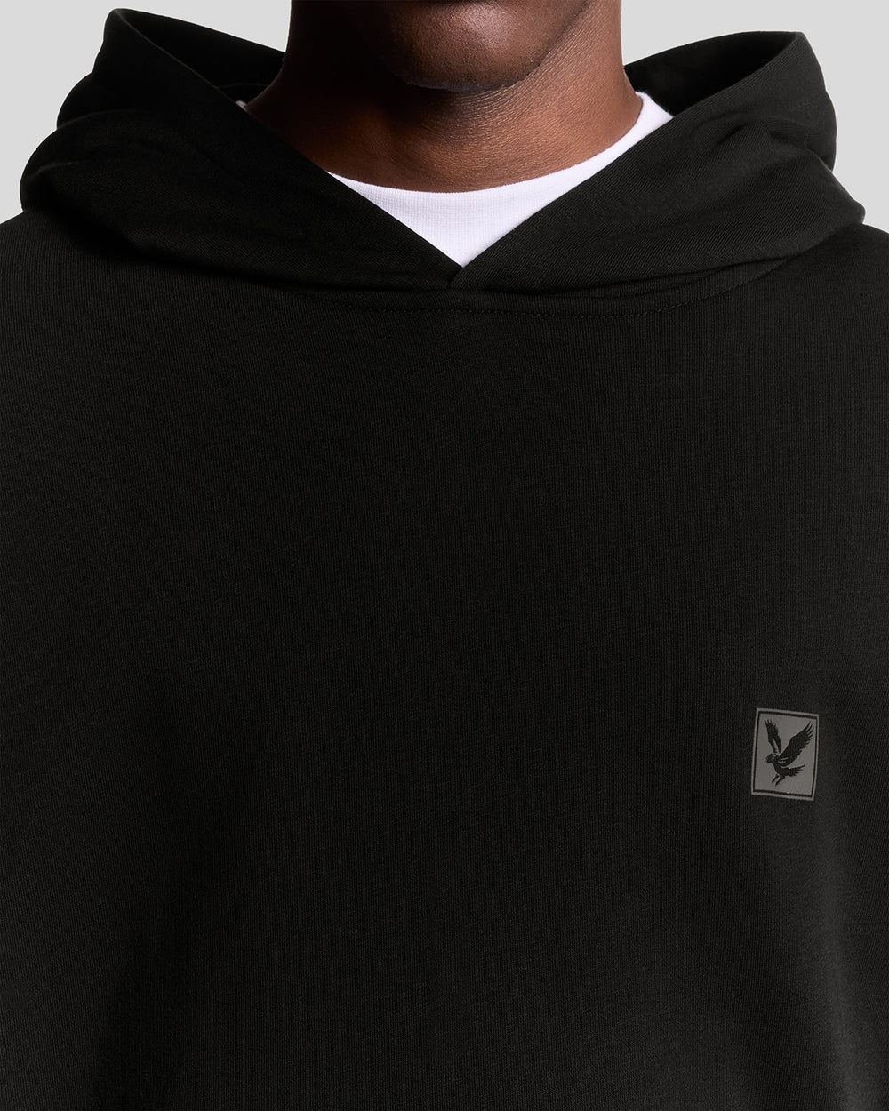 Lyle & Scott Mens Lounge Pullover Hoodie | Jet Black