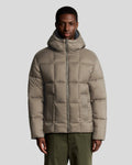 Lyle & Scott Mens Square Cocoon Puffer Jacket | Falcon