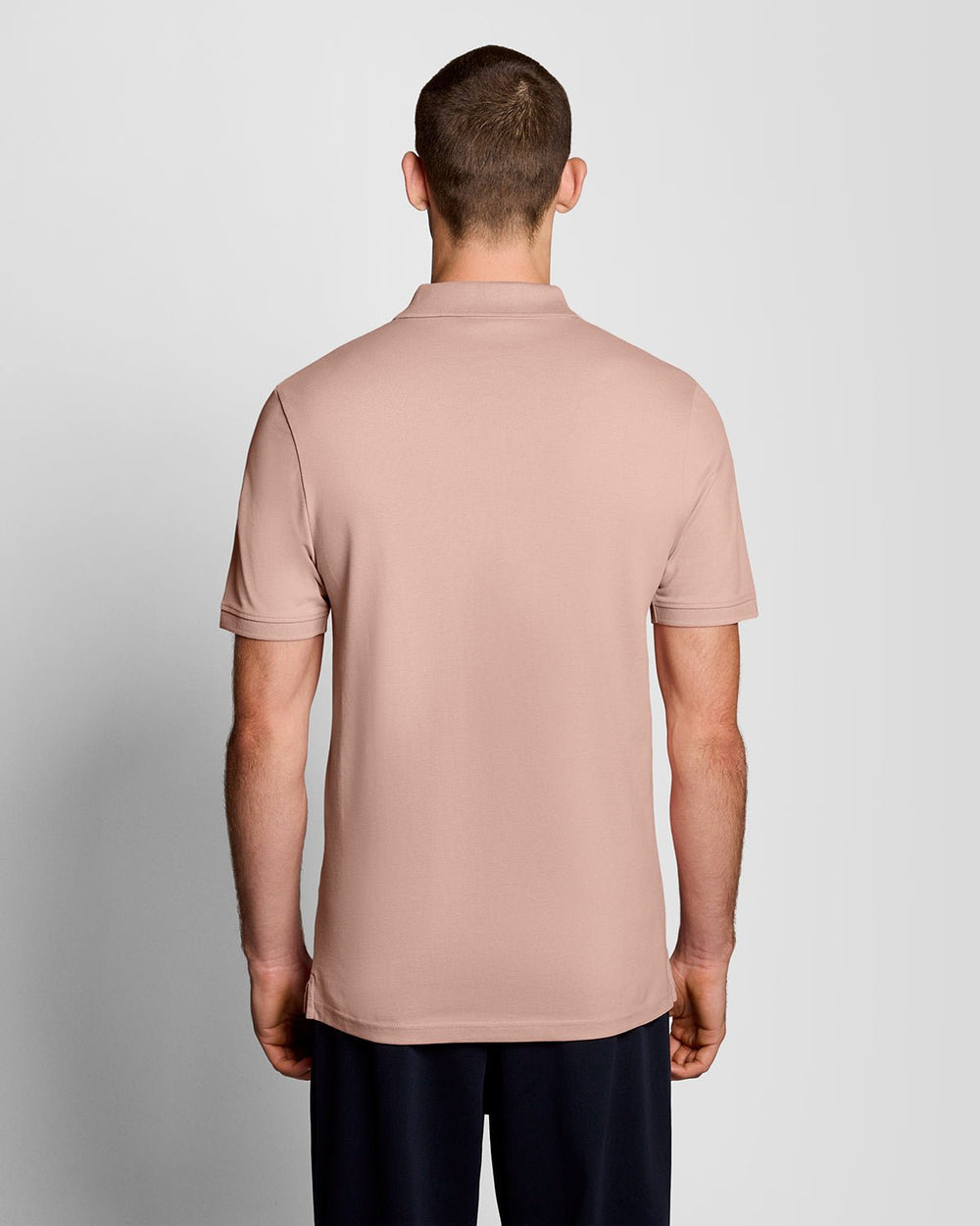 Lyle & Scott Mens Cotton Polo Shirt | Pink Grapefruit