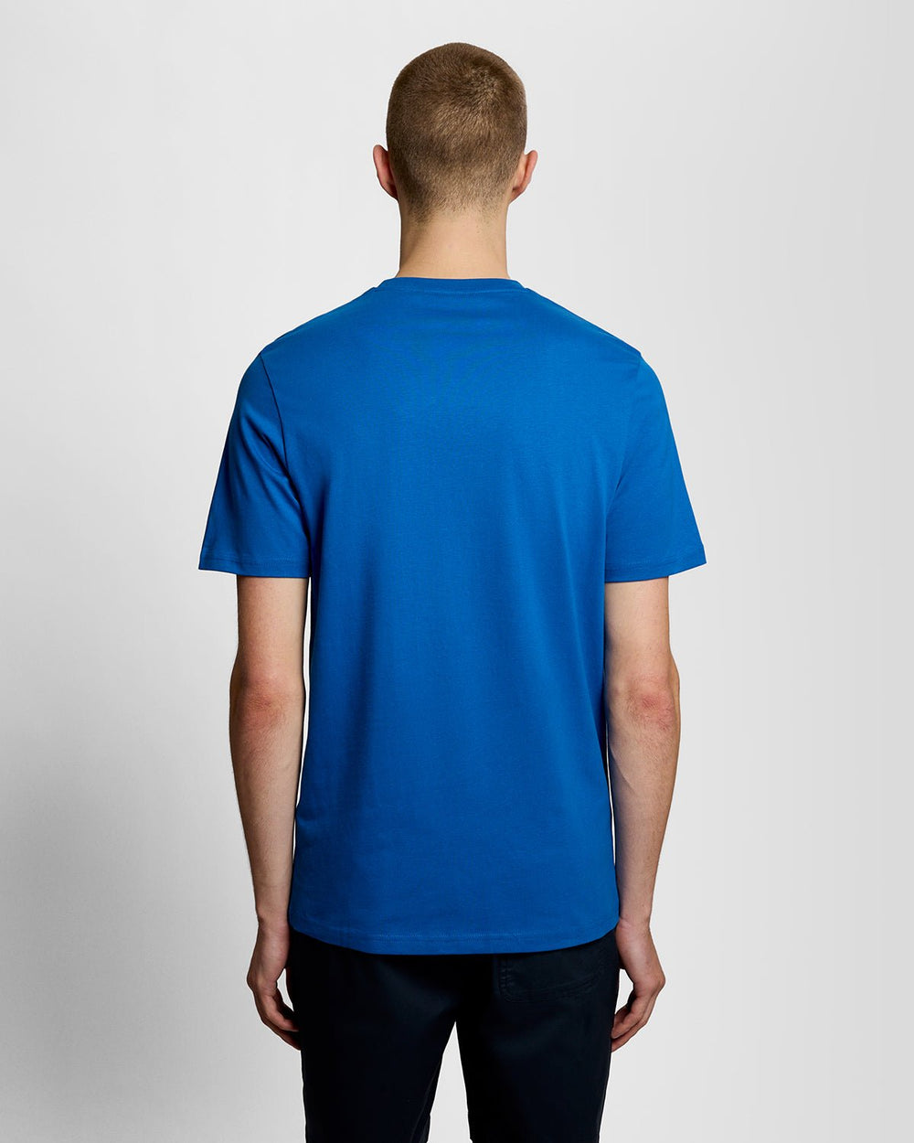 Lyle & Scott Mens Cotton Crew Neck T-Shirt | Lucid Blue