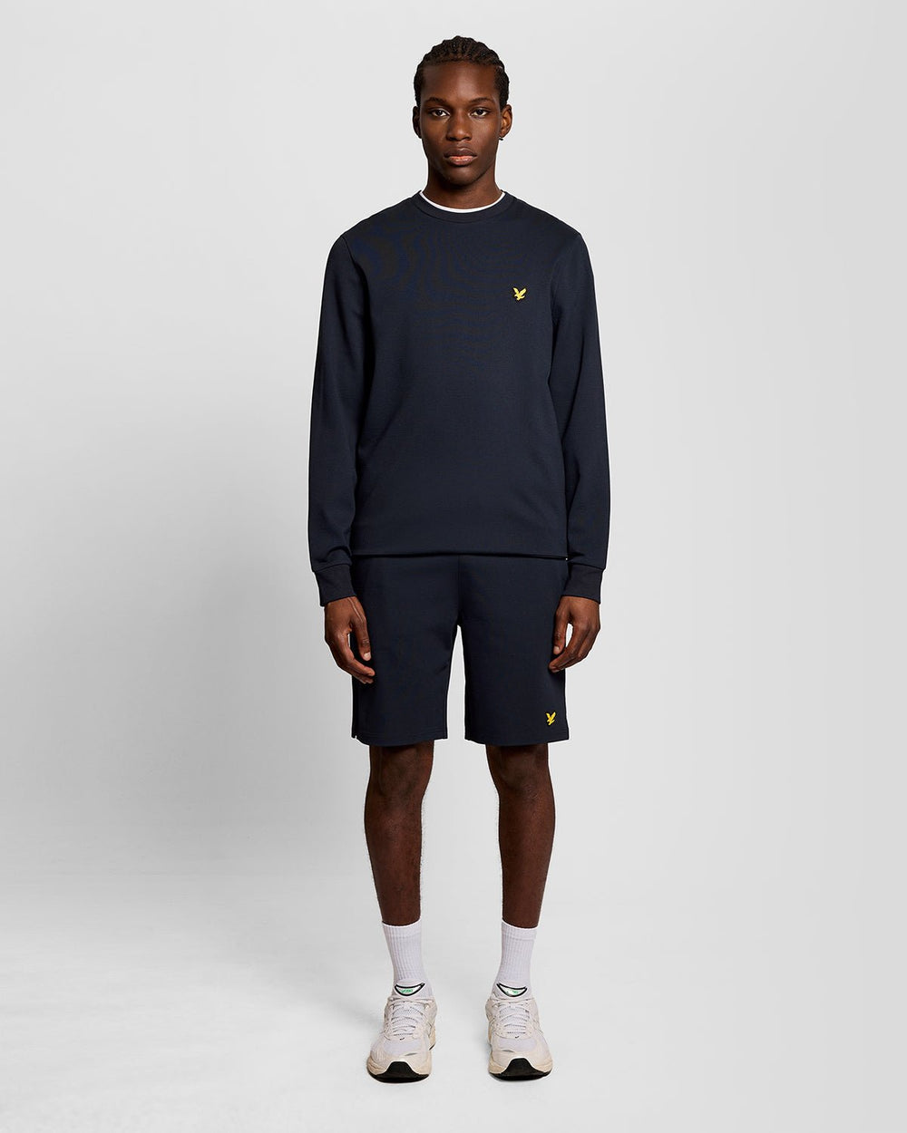 Lyle & Scott Mens Sports Lightweight Sweat Shorts | Dark Navy
