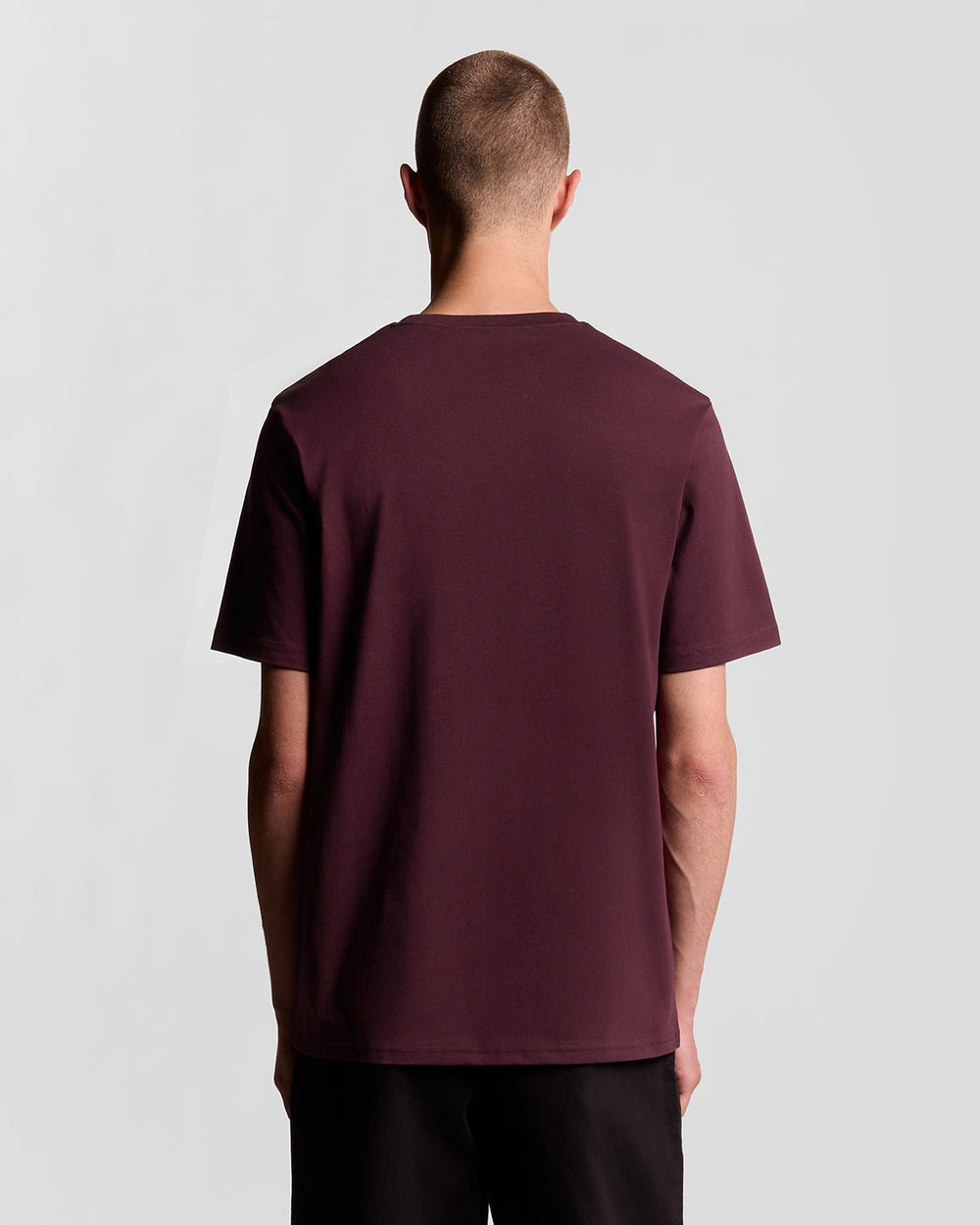 Lyle & Scott Mens Cotton Crew Neck T-Shirt | Burgundy