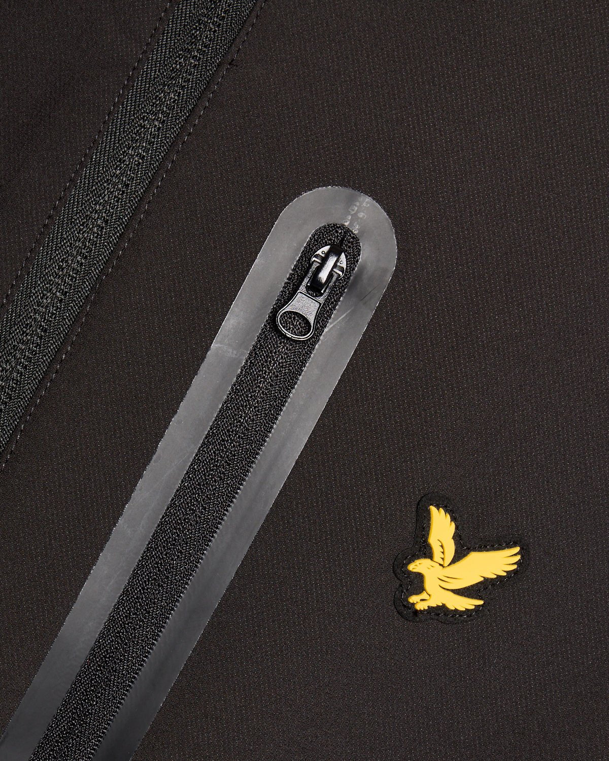 Lyle & Scott Mens Sports Water Resistant Hooded Jacket | Jet Black