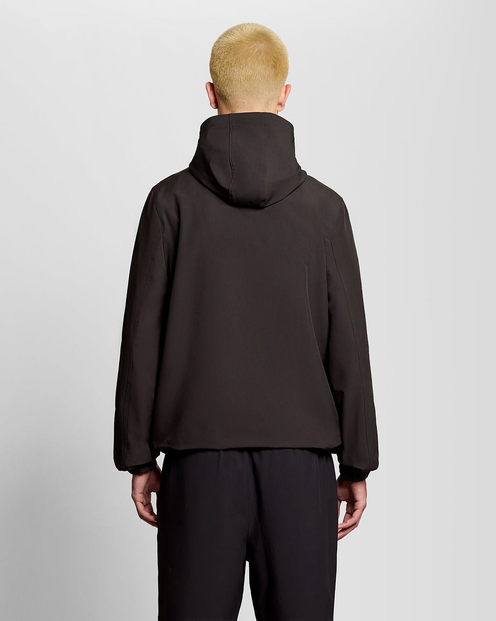 Lyle & Scott Mens Sports Water Resistant Hooded Jacket | Jet Black