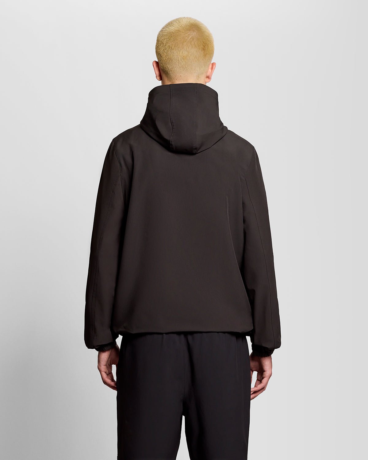 Lyle & Scott Mens Sports Water Resistant Hooded Jacket | Jet Black