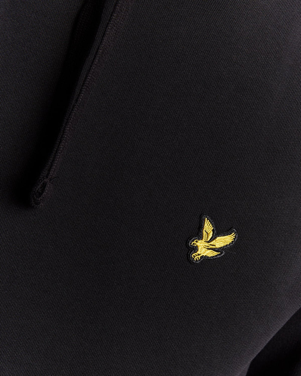 Lyle & Scott Mens Loopback Cotton Hoodie | Black