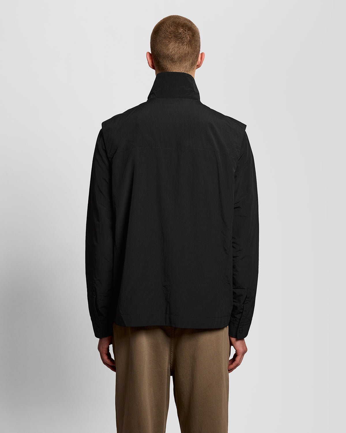 Lyle & Scott Mens Lightweight Ripstop Gilet | Jet Black