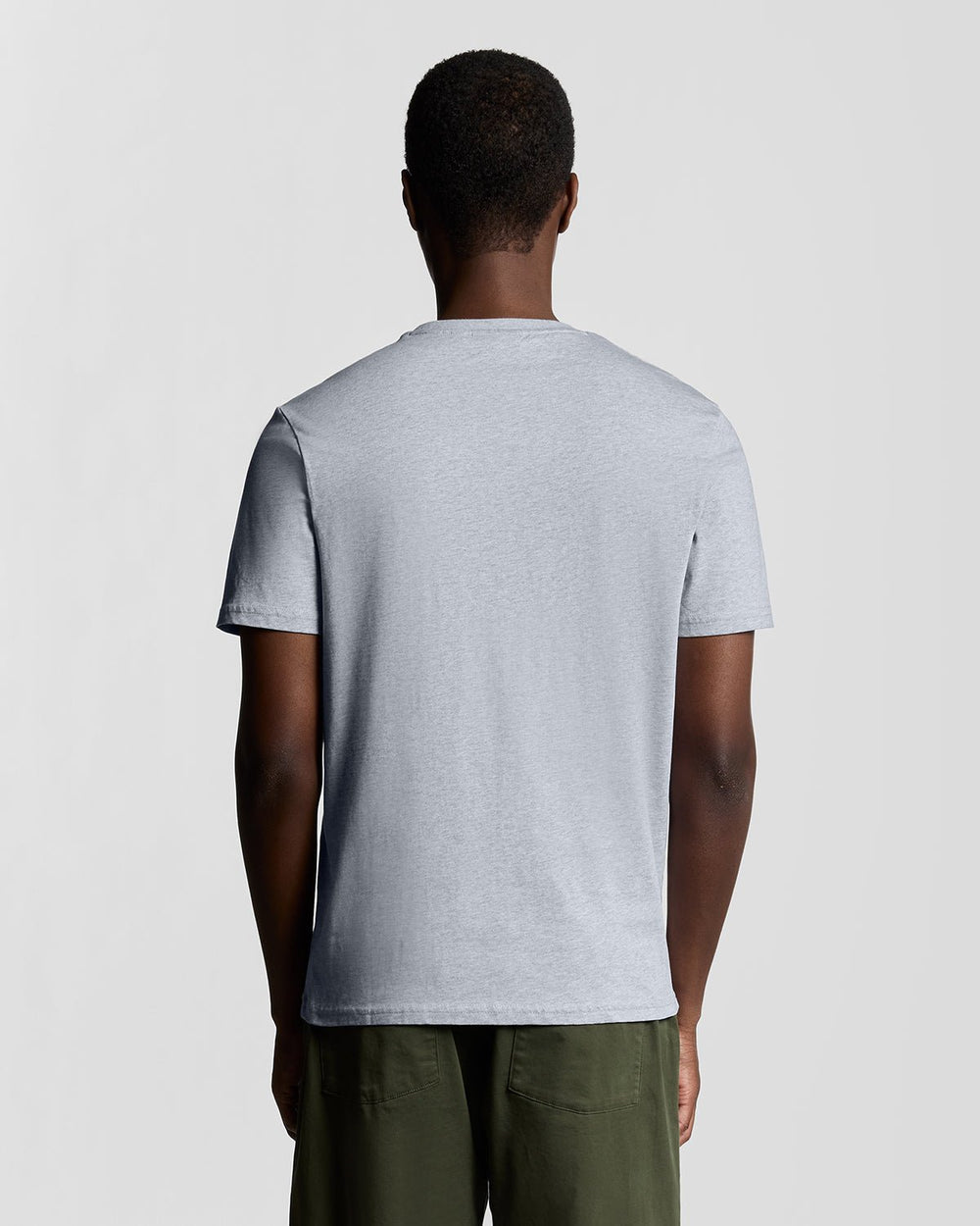 Lyle & Scott Mens Cotton Crew Neck T-Shirt | Light Grey Marl