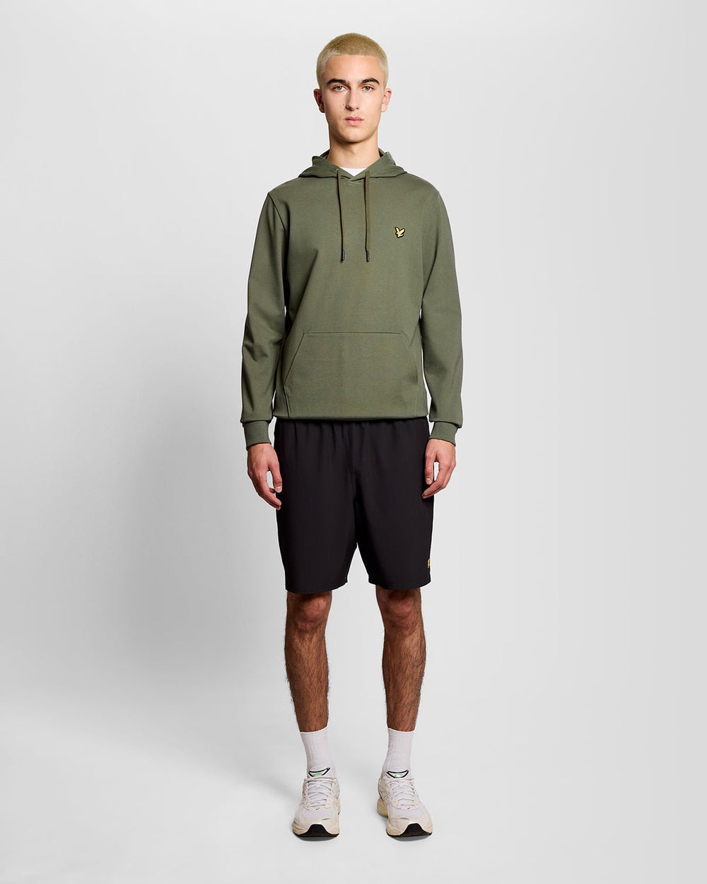 Lyle & Scott Mens Sports Lightweight Hoodie | Cactus Green