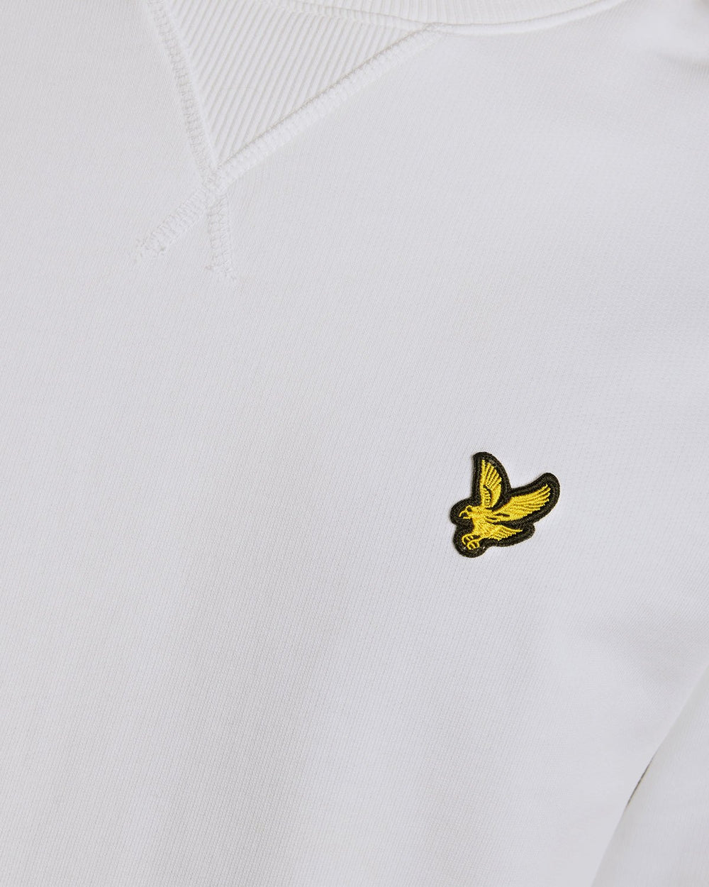 Lyle & Scott Mens Crew Neck Sweatshirt | White