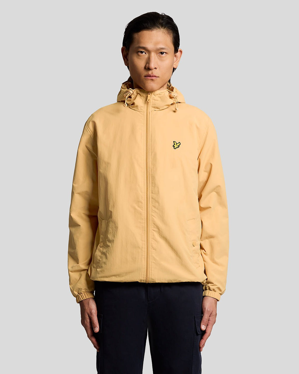 Lyle & Scott Mens Water Resistant Hooded Jacket | Honeycomb