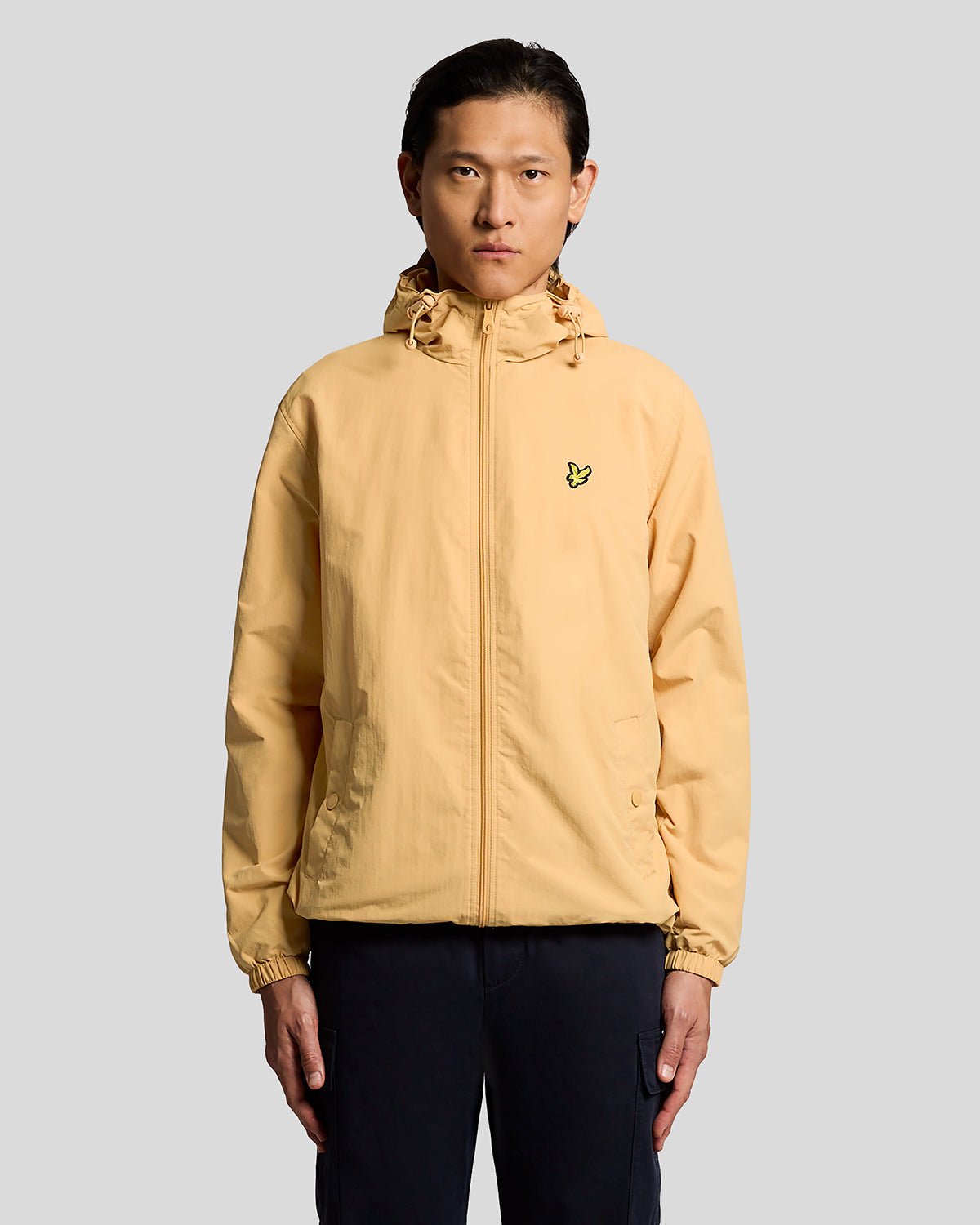Lyle & Scott Mens Water Resistant Hooded Jacket | Honeycomb
