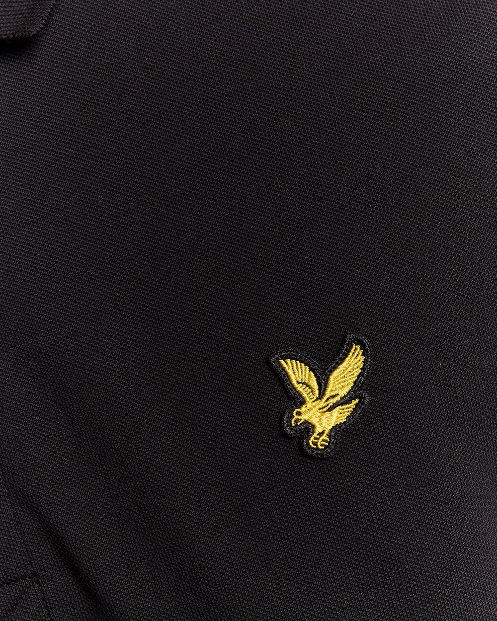 Lyle & Scott Mens Cotton Polo Shirt | Jet Black